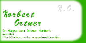 norbert ortner business card